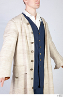  Photos Man in Historical formal suit 4 18th century Historical Clothing beige jacket blue shirt upper body 0003.jpg